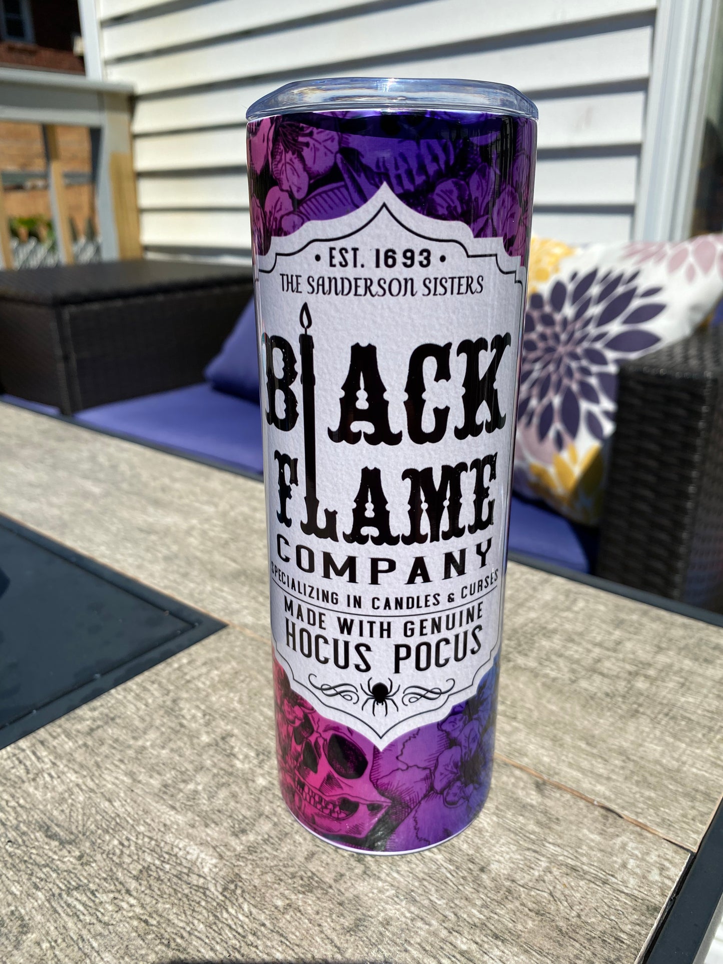 Black Flame 20oz Stainless Steel Tumbler