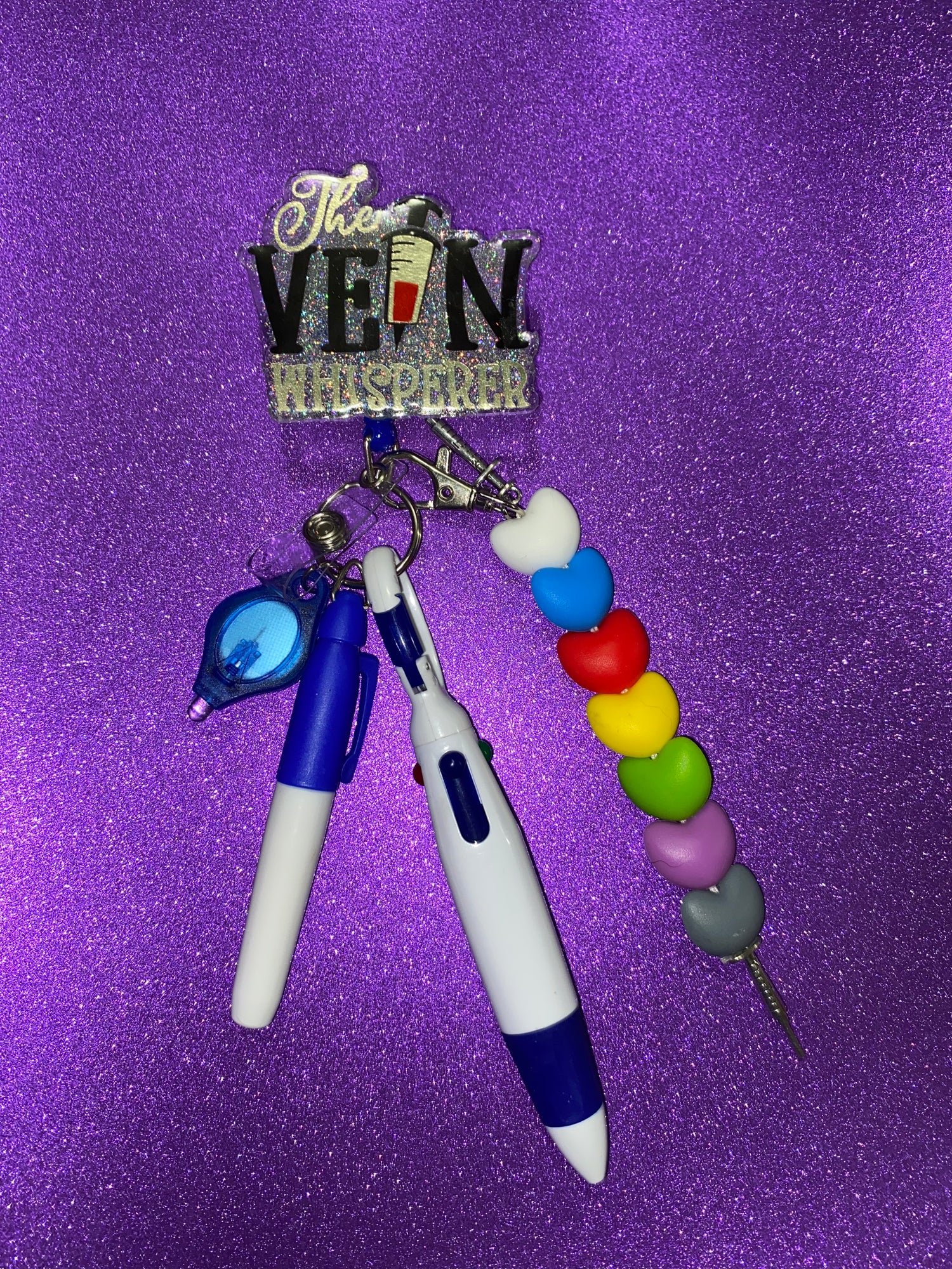 Vein Whisperer Badge Reel/Order of the Draw Badge Buddy Clip with