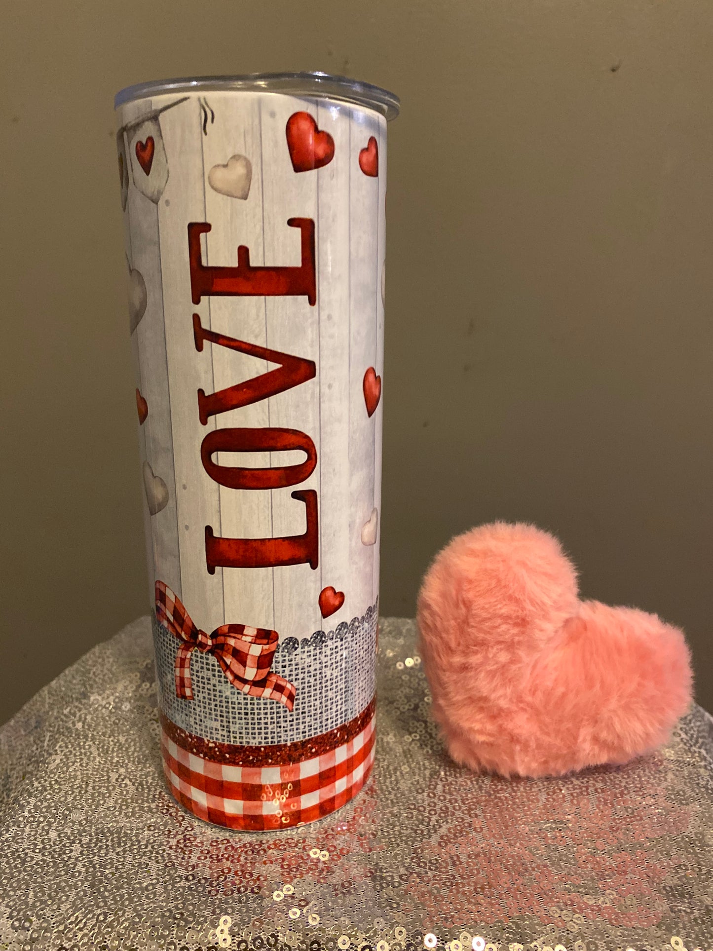 Gnome Valentine 20 oz tumbler