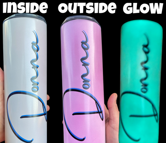 UV Color Changing / Glow Tumblers 20 oz (Personalized with Name)